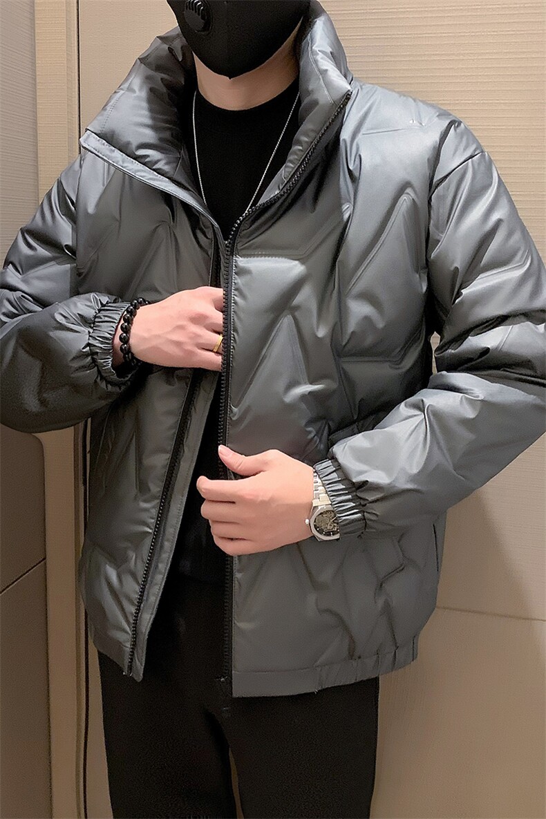 有报告足货店主小伙PU轻薄羽绒服潮流外套男YR2369-P138,男装羽绒服,星座301B-1