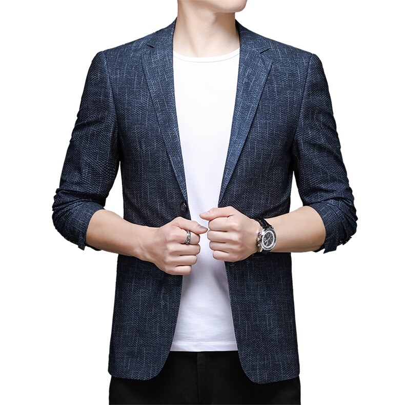X2263钱塘2020-2时尚休闲中青年男士简约合身百搭秋季西服P145,男装西服,钱塘207-2