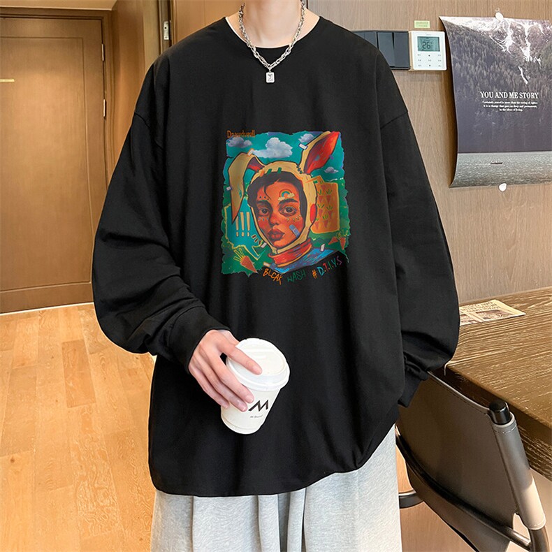 抖音得物供货量大从优可提供视频美式长袖T恤CT796特P25,男装T恤,电商A486-1