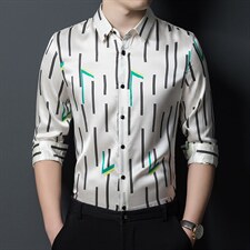BB1810钱塘2020-2新款休闲男士衬衫时尚长袖衬衣P300，男装衬衫，钱塘207-2