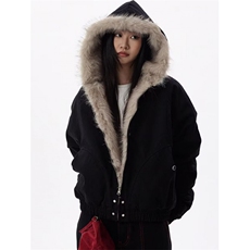 毛领加绒加厚棉服夹克男女冬季cleanfit工装外套M9925，男装夹克，星座1116A（原606A-3）