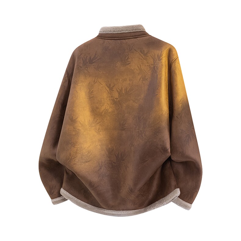 风棉服男唐装大码冬季羊羔绒外套皮毛一体夹克棉衣1203p158,男装夹克,电商A016
