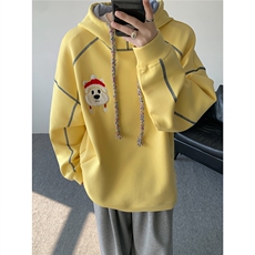 6XL-M重磅刺绣连帽卫衣男高街套头打底上衣WY47-P88，男装T恤，电商D206-1