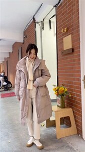 长款羽绒服图片