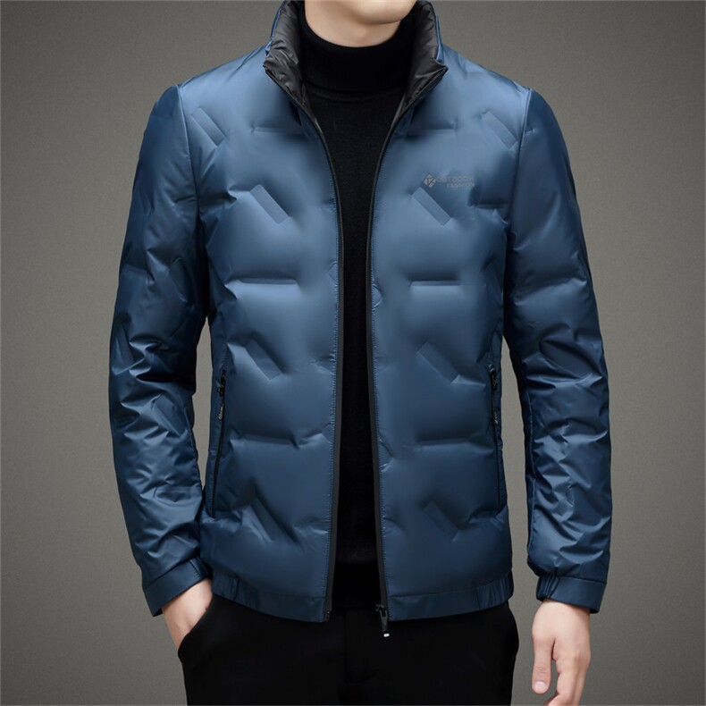 BAMJ-8917钱塘2020-2中年男士商务休闲立领冬季厚款羽绒服P180,男装羽绒服,钱塘207-2