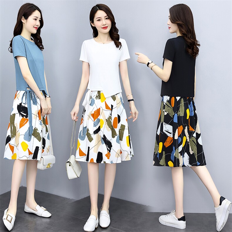 棉麻连衣裙女两件套2025年夏季新款高端气质洋气亚麻修身套装裙子，女装套装/套裙，关键词