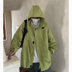 港风美式vibe潮流宽松连帽冲锋衣夹克男潮 XZ213-JK6601-P65控88图片
