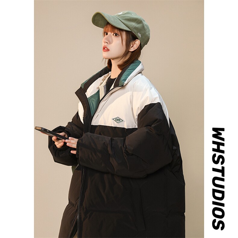 中性风23冬季时尚百搭宽松字母潮流棉服外套MY5060特批P95控158图片