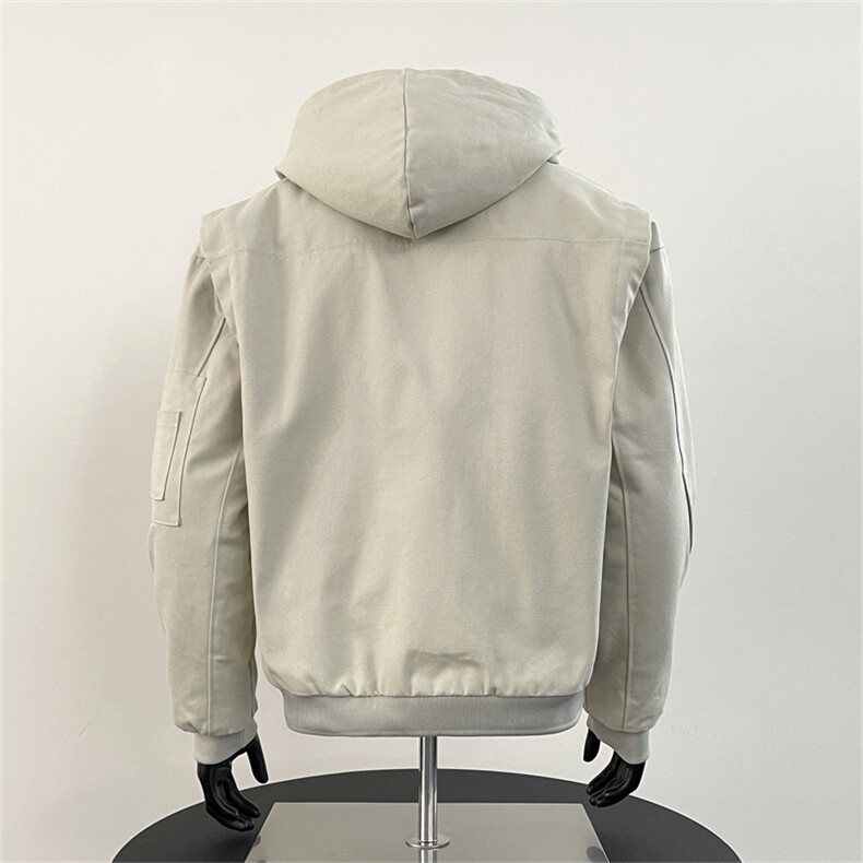 冬季毛领连帽棉服男美式宽松小众解构座山雕棉衣外套M0302-P78,男装棉衣,星座308B-2