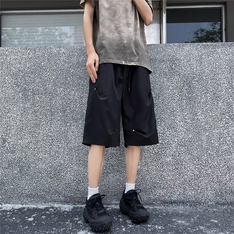 五分裤男士韩版潮流痞帅气宽松百搭2024夏季ins休闲短裤K5525-P32,男装牛仔裤,星座412-2