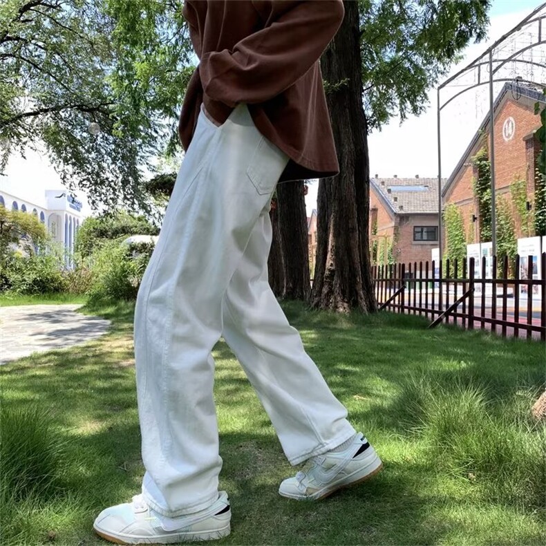 牛仔裤男夏季潮大码休闲裤子高街设计感裤子V114P40,男装牛仔裤,星座1116-2