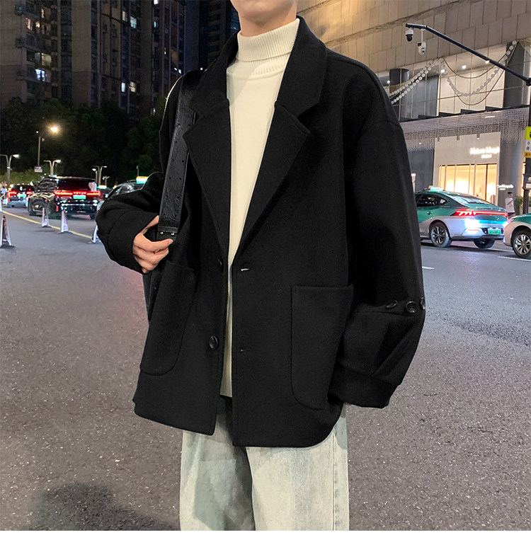 中长款毛衣大衣风衣休闲呢子西服英伦风潮牌外套504-F69-P85控128,男装针织衫/毛衣,星座504