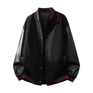 美式秋季新款棒球服情侣潮牌宽松飞行夹克男 A436-819-P65图片