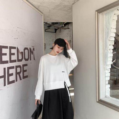 【现货】2021春新款立体侧开缝拉链套头卫衣，女装卫衣/绒衫，壹题YITI