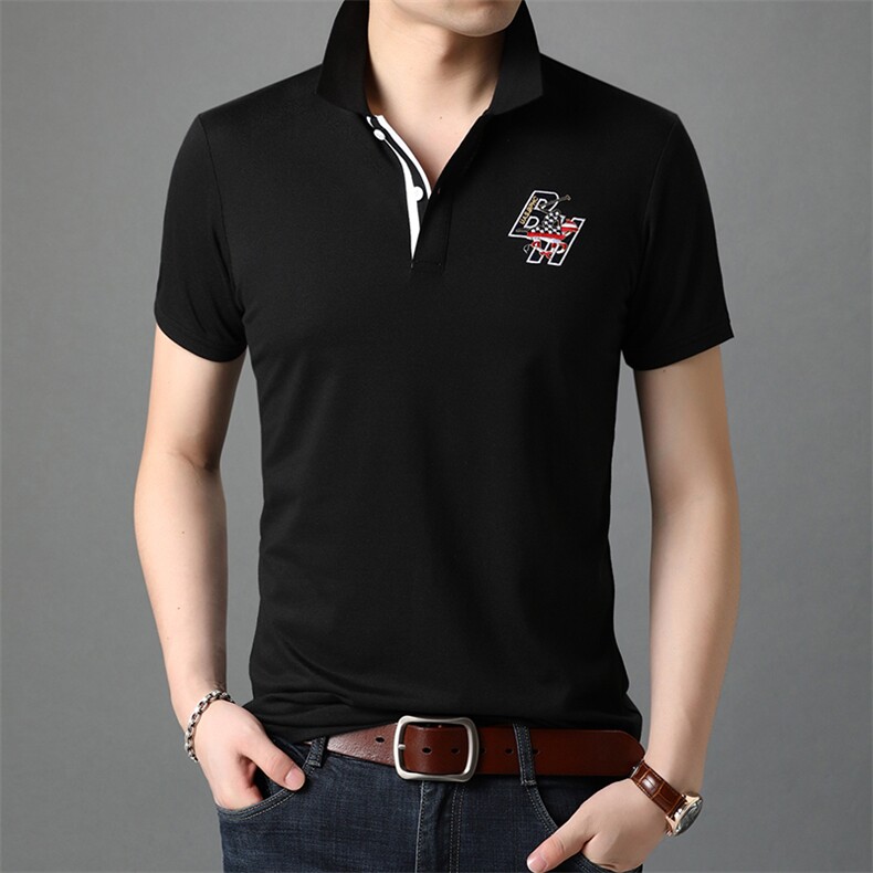 多彩十色2021夏季男士新款短袖T恤简约商务休闲polo衫B8802P60,男装Polo衫,电商D230
