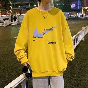 S6259-P28  秋季圆领卫衣男大码韩版宽松长袖外套图片