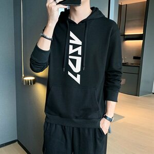 2021春秋季新款连帽卫衣男士宽松潮流百搭潮牌ins炸街DF174T图片