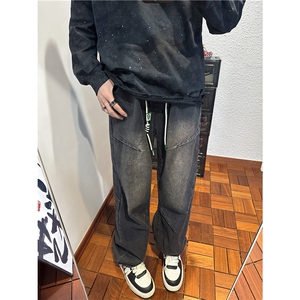 k1085-p55-控78  S-3XL现货宽松cleanfit牛仔裤图片