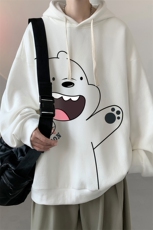 连帽卫衣男大码运动服帽衫外套WY2131-P35加绒款P40，男装卫衣，电商A040