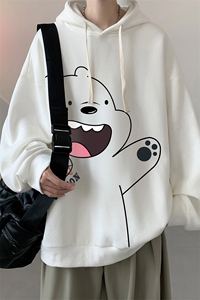 连帽卫衣男大码运动服帽衫外套WY2131-P35 加绒款P40图片