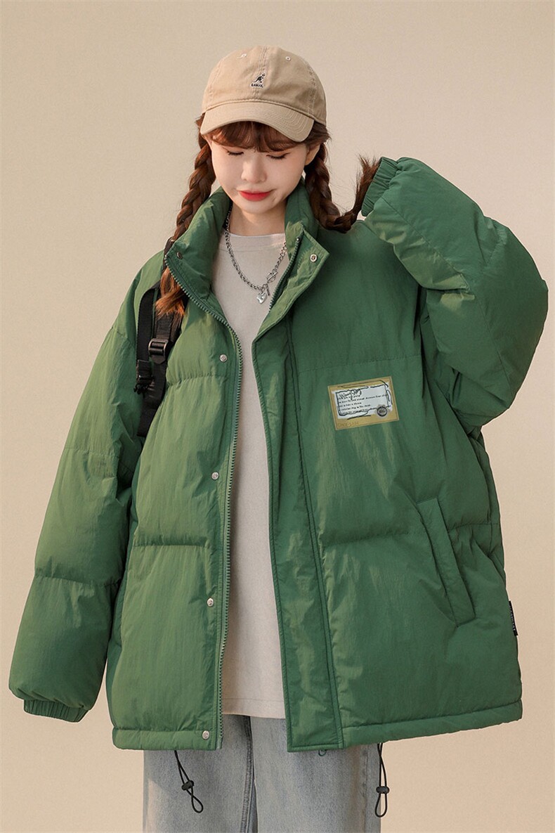 白鸭绒22冬季新款简约贴标印花立领羽绒服YR181P195控258,男装羽绒服,A247A