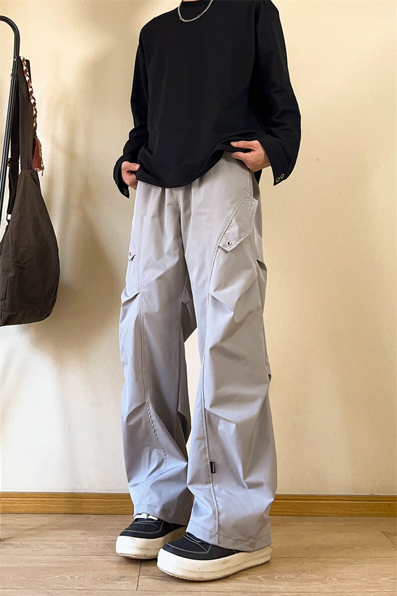 A178秋冬季新款工装裤直筒宽松复古潮牌裤子XK423P45限价65,男装工装外套,电商A178