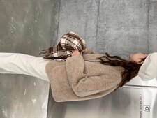 现货冬季皮毛一体外套简单温柔百搭，其它，Y-AN SHANG