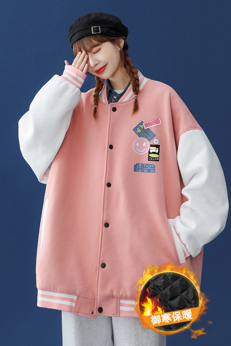 中性春装衔接新款潮流百搭加棉夹克棒球服外套G99P65控88加棉75,男装夹克,A247A