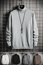 可翻高领毛衣男打底衫秋冬季新款男士针织衫韩版潮流多色DF65T，男装针织衫/毛衣，电商A102