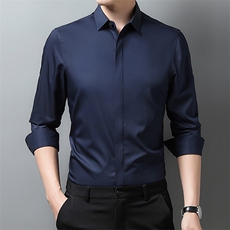 男式服装秋季新款衬衫男长袖翻领休闲四季可穿衬衣XY716-P65，男装衬衫，星座1105-3