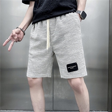 休闲短裤男直筒痞帅高级感五分裤社会小伙301C-DK25-P48控68，男装牛仔裤，星座301C（原B323）