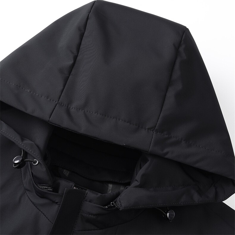 羽绒服男士冬季加厚保暖上衣新款纯色连帽男装中年商务休闲外套,男装羽绒服,电商B212（原钱塘6029）