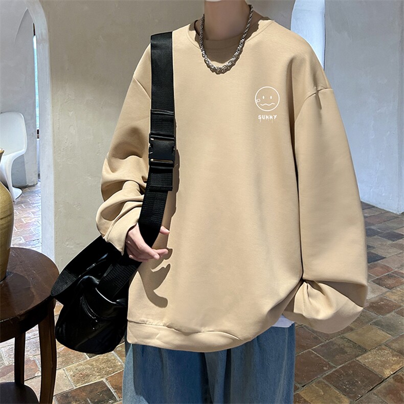 控38简约帅气百搭长袖t恤男大码卫衣T4072-P25加绒款-P35,男装卫衣,电商A040