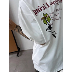 新款凉感速干圆领T恤索罗娜科技面料防晒短袖印花上衣TD104，男装防晒衣，星座1116A（原606A-3）