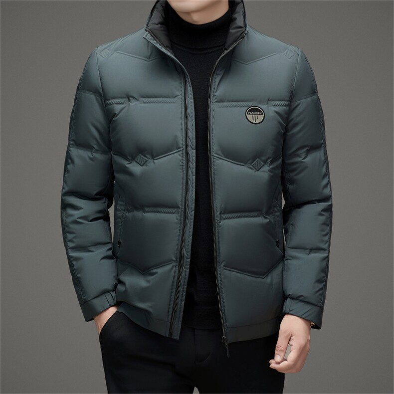 DAJ8907钱塘2020-2冬季新款百搭时尚休闲中年男士羽绒服P170,男装羽绒服,钱塘207-2