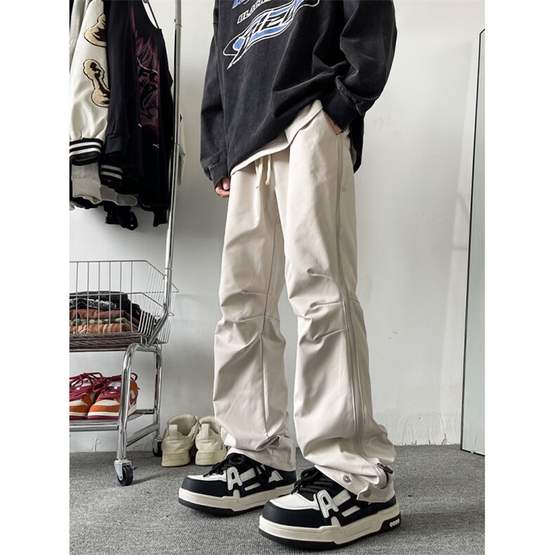 美式冲锋裤登山裤拉链直筒工装裤户外防水715-6-BK809P65（控78）,男装休闲裤,星座715-6
