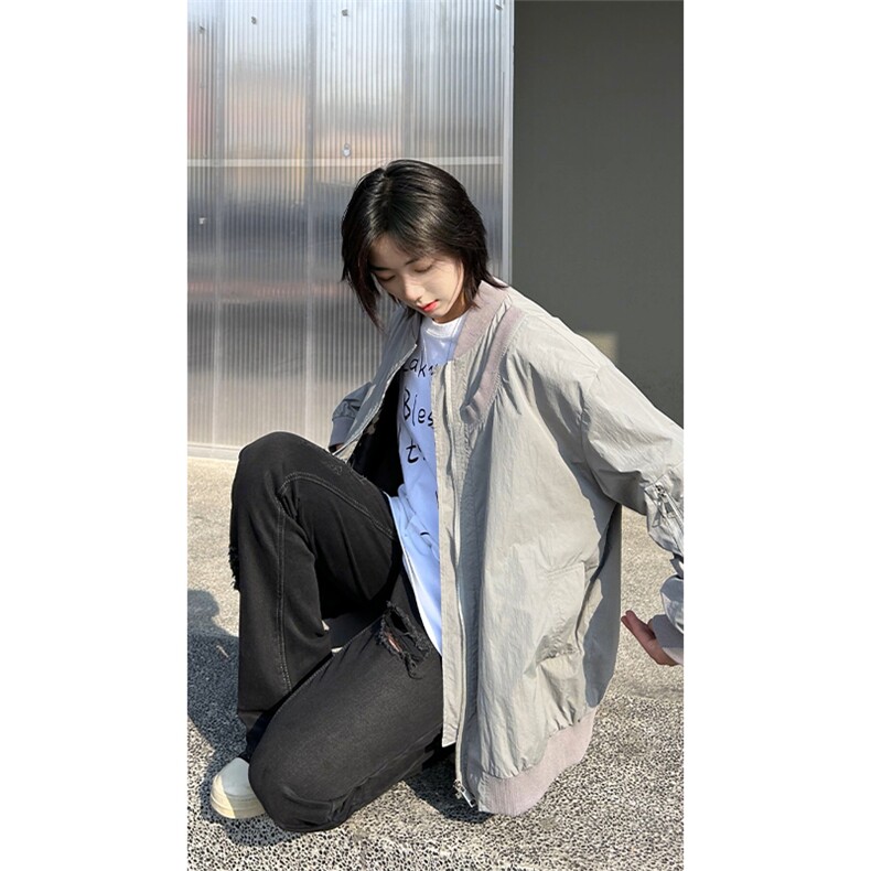 港风大码日系男女户外薄款休闲连帽防晒服XZ213-JKFS03-P75控98,男装防晒衣,星座213