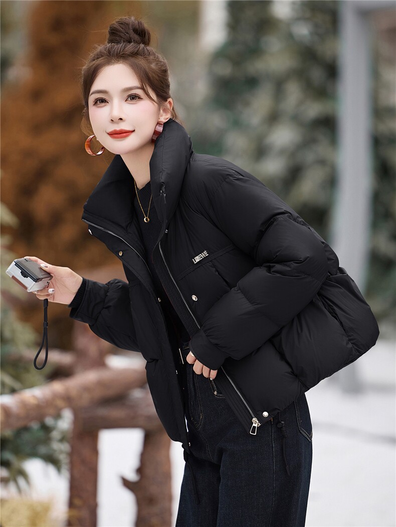 2025年冬季立领90白鸭绒羽绒服厚款短款,女装羽绒服,艾尚靓装