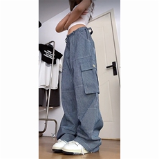 903-AK81-特P65【89】S-3XL美式条纹工装牛仔裤！8，男装牛仔裤，星座903