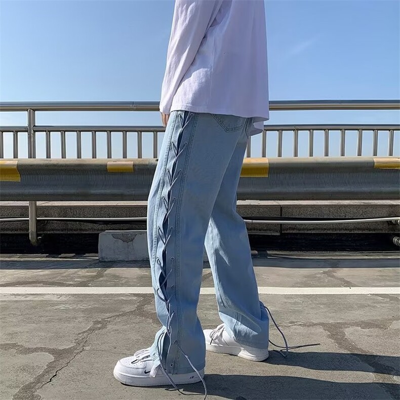 美式牛仔裤男春秋新款休闲直筒裤K0867P42,男装牛仔裤,星座1116-2