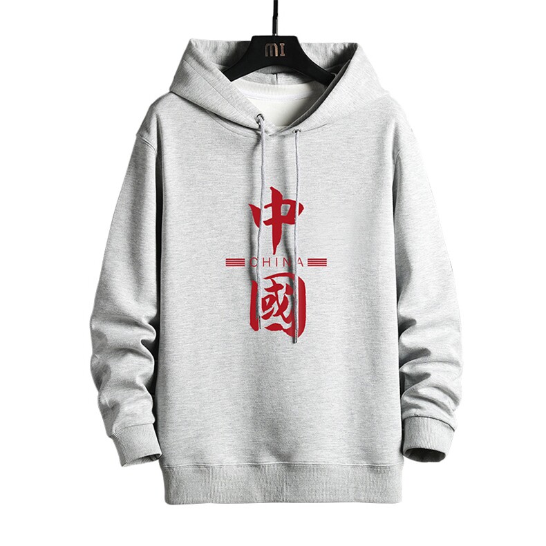 WY2198-P35加绒款-P40纯棉连帽卫衣男大码运动帽衫宽松薄网格,男装卫衣,电商A040A