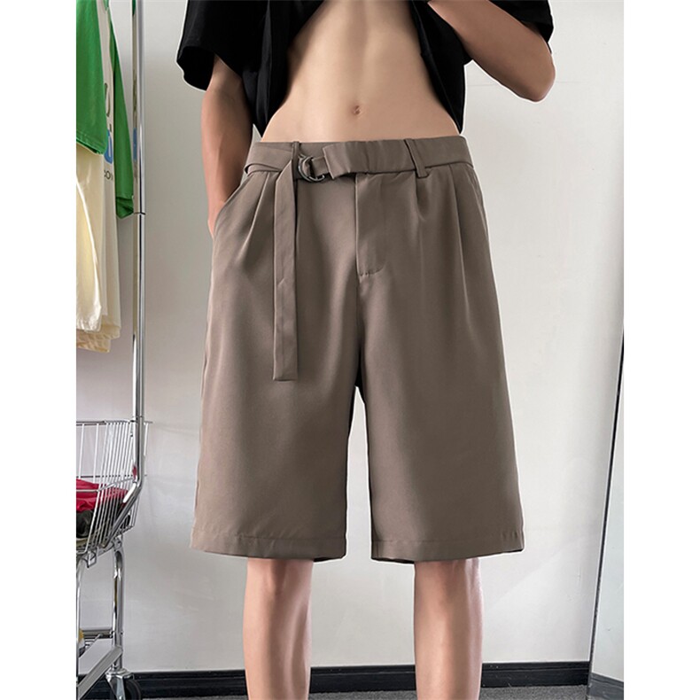 特批P28无差价夏季冰丝顺滑五分裤垂感休闲痞帅直筒短裤男DK2175,男装牛仔裤,电商A001-1