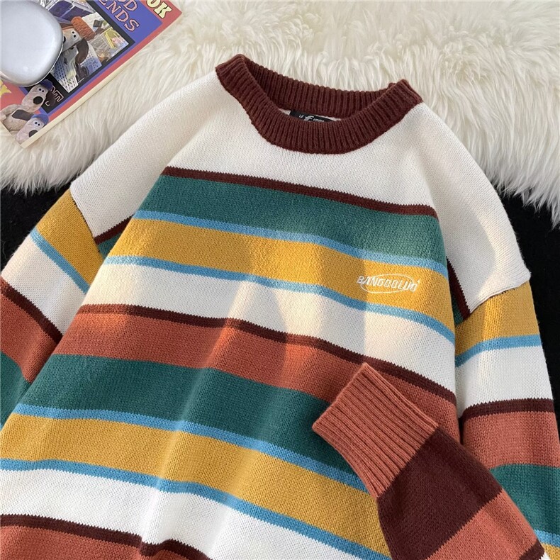 圆领毛衣针织衫男潮牌帅气秋打底衫男气质修身上衣MY03129-P52，男装T恤，星座308B-2