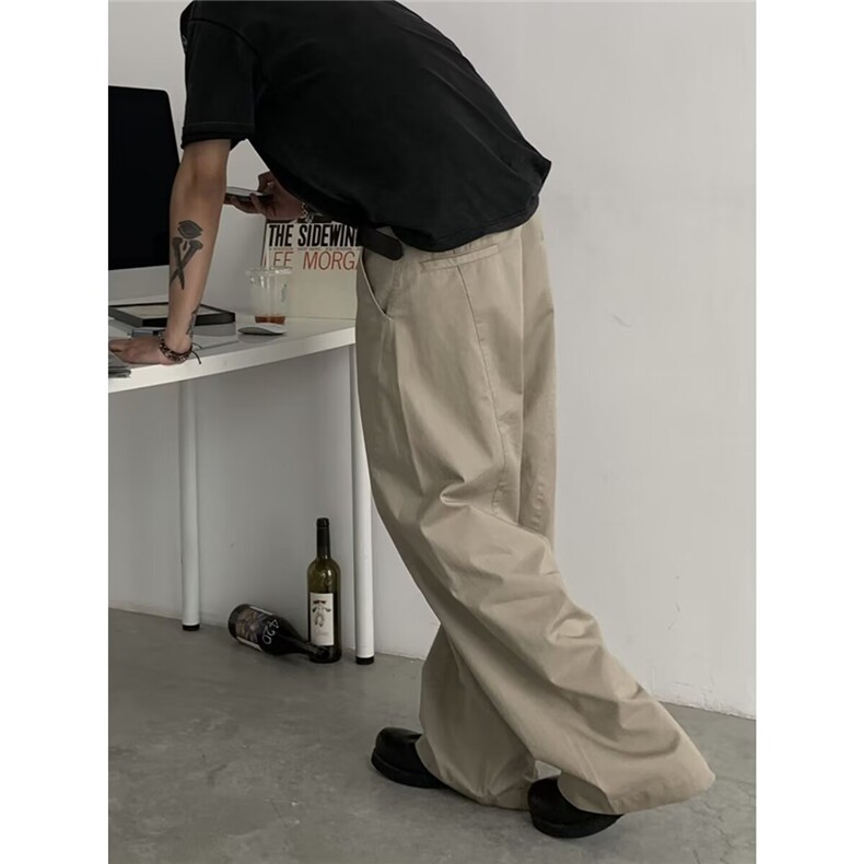 美式高街休闲裤百搭阔腿直筒裤痞帅复古水洗牛仔裤K9001-P57网图，女装牛仔裤，电商B245