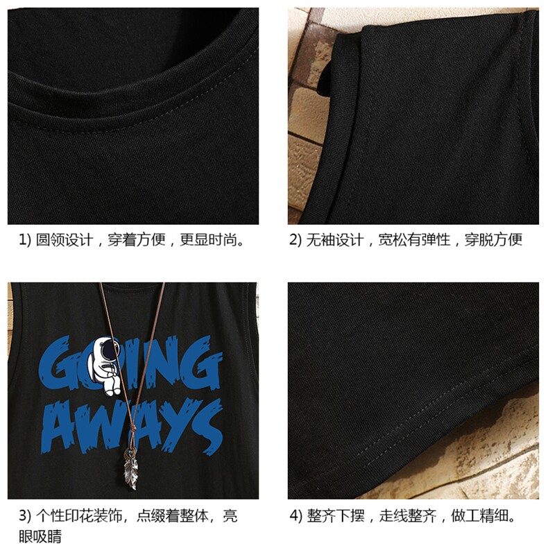 BX25230-P20港风运动汗背心男大码汗衫男无袖T恤男砖墙,男装T恤,电商A040A
