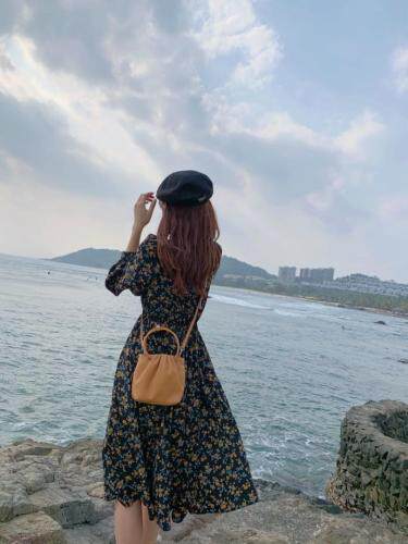 【现货】花色连衣裙，女装连衣裙，郭郭家