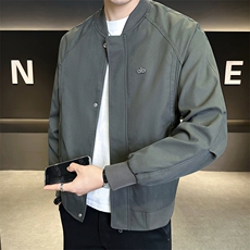 2528-M-3XL-P118店主风秋季男士休闲棒球服百搭简约夹克外套，男装夹克，电商B255