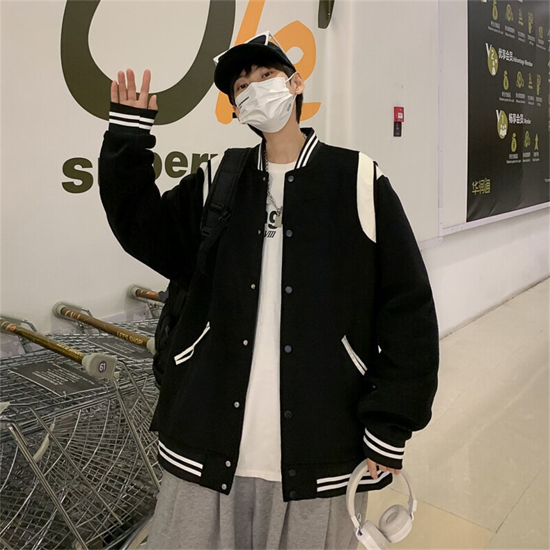 棒球服外套男ins潮牌高级感小众hiphop高街情侣飞行夹克~B314,男装夹克,星座601-1