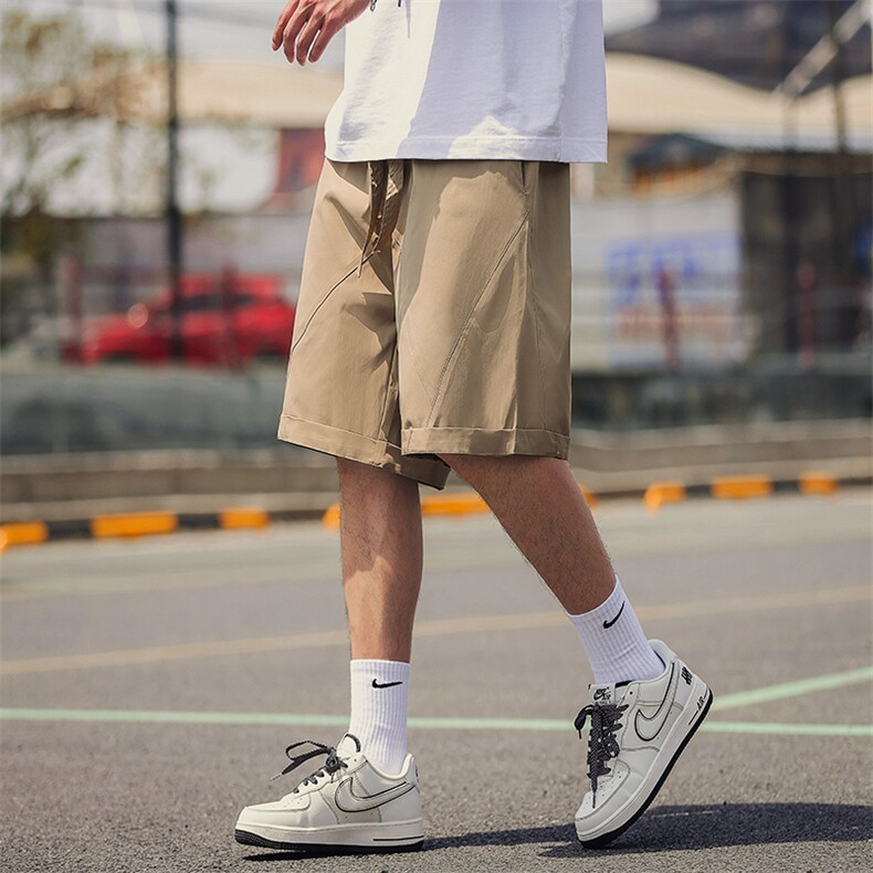 夏季男士五分裤男美式工装短裤休闲运动宽松潮牌5分裤K55-p48，男装休闲裤，电商D303