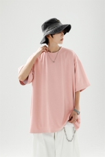 8XL-M高品质重磅棉光版纯色短袖T恤百搭款半截袖五分袖DX332特P23，男装T恤，电商D206-1